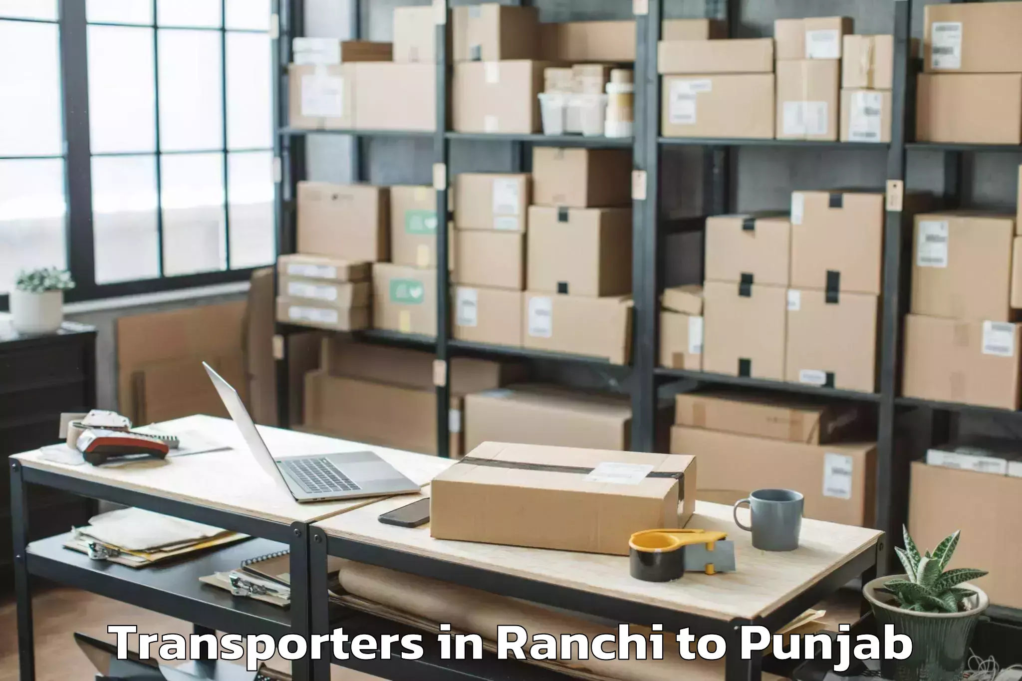 Leading Ranchi to Vr Mall Punjab Transporters Provider